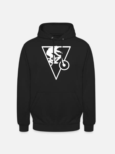 Triangle - Cyclisme - (3) - Sweat-shirt à capuche unisexe - noir