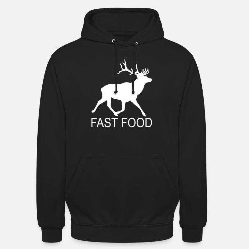 Jäger Jagt.Hirsch Geschenkidee - Unisex Hoodie - Schwarz
