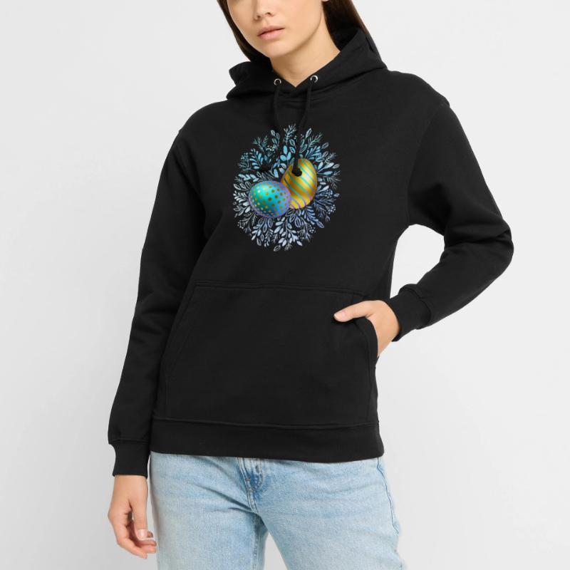 Happy Easter, Easter Eggs, 3D Design Egg Unisex Hoodie