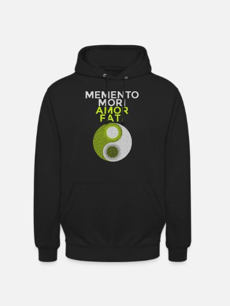 Memento-Mori Latin saying, motivation - Unisex Hoodie - black