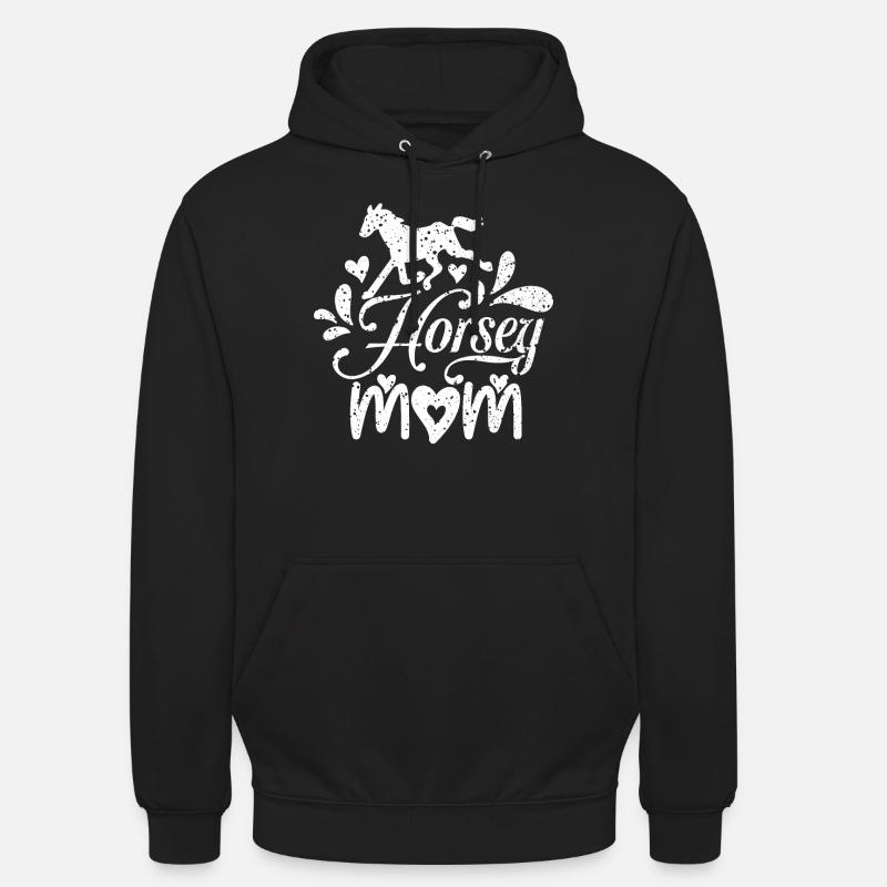 Pferdchen-Mama - - Unisex Hoodie - Schwarz