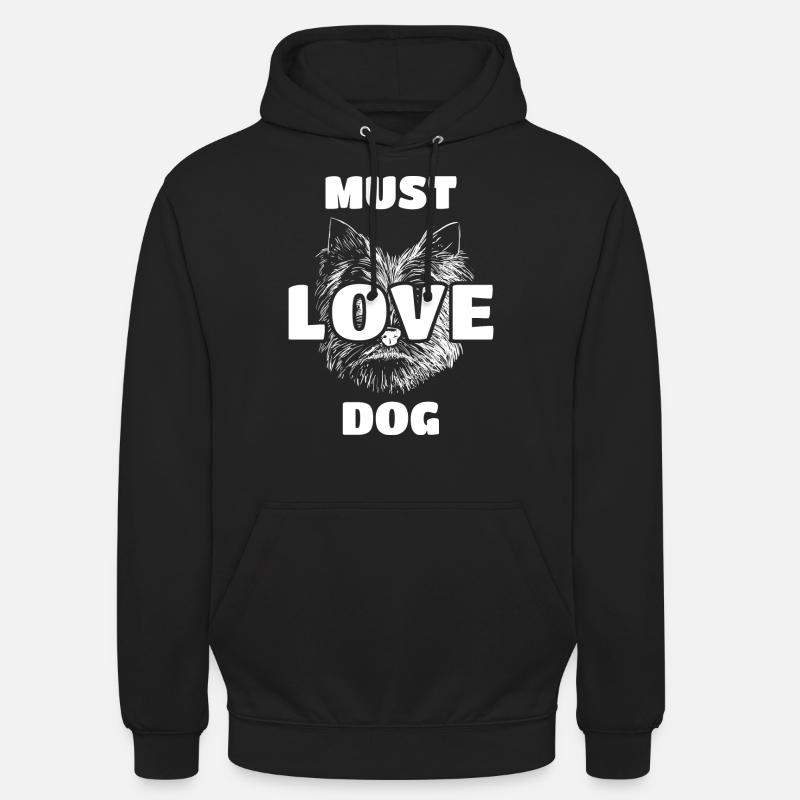 Doit aimer le chien - Sweat-shirt à capuche unisexe - noir