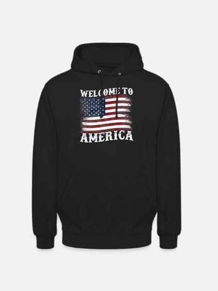 Welcome to America - Unisex Hoodie - Schwarz