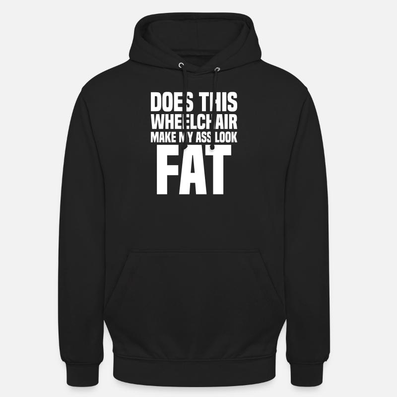 Beinamputierte Amputationsunterstützung Rollstuhl - Unisex Hoodie - Schwarz