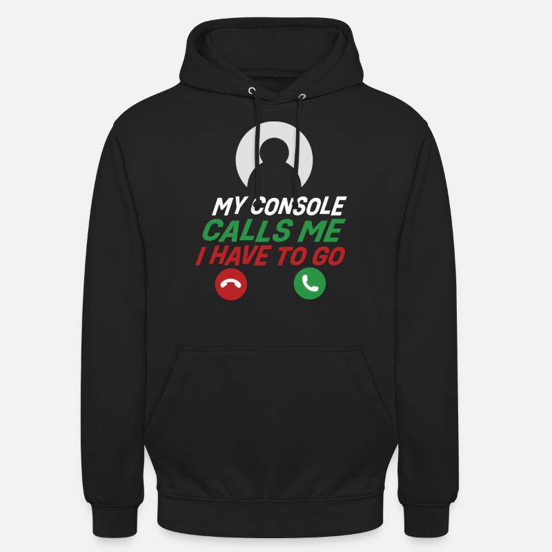 Ma console m’appelle - Sweat-shirt à capuche unisexe - noir