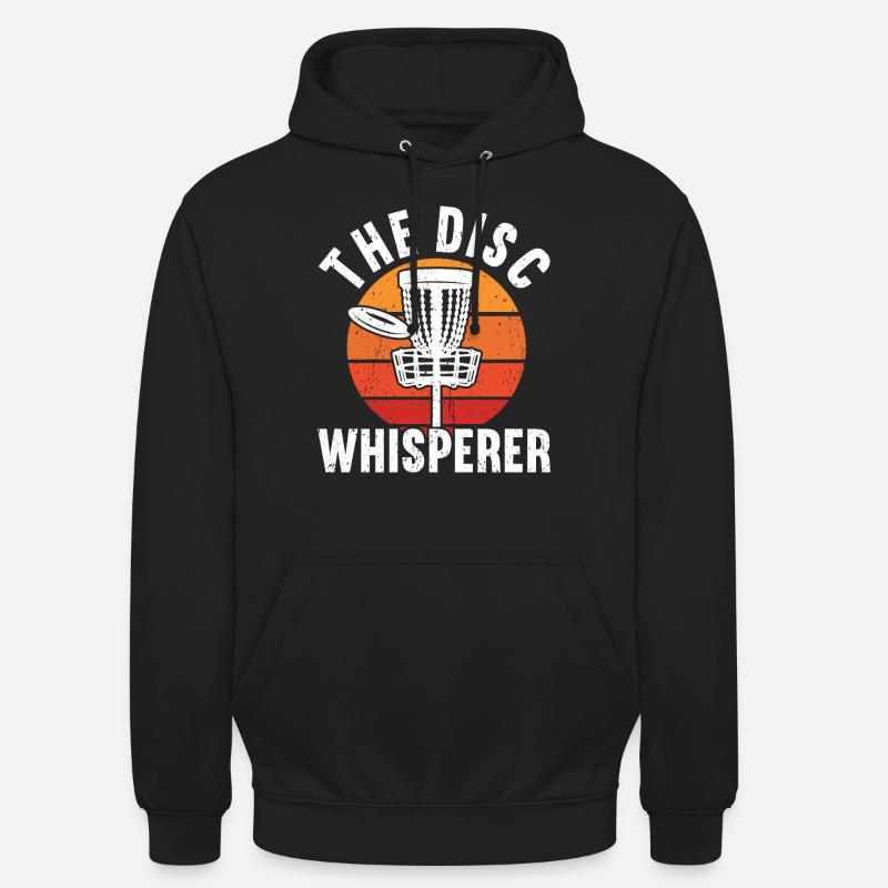 Disc Golf - Sweat-shirt à capuche unisexe - noir