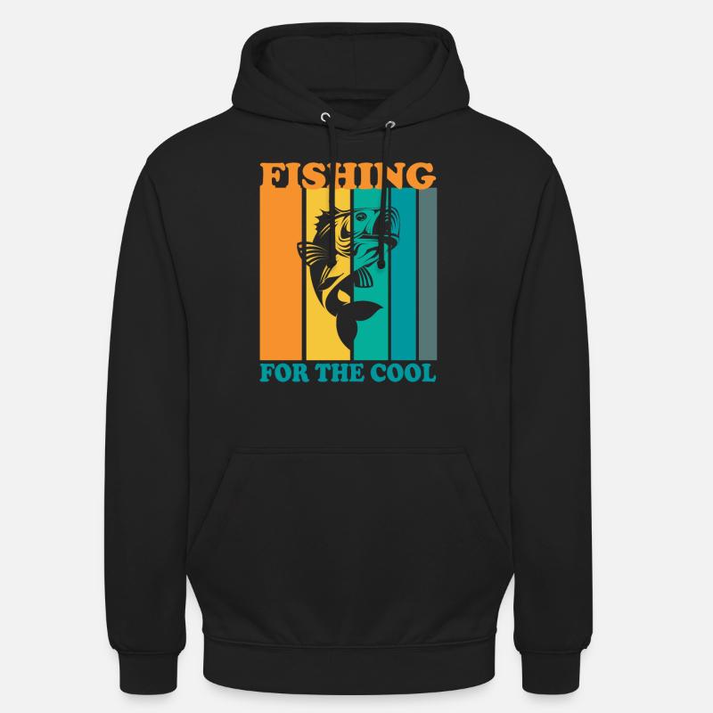 Pêche aux plus cool - - Sweat-shirt à capuche unisexe - noir