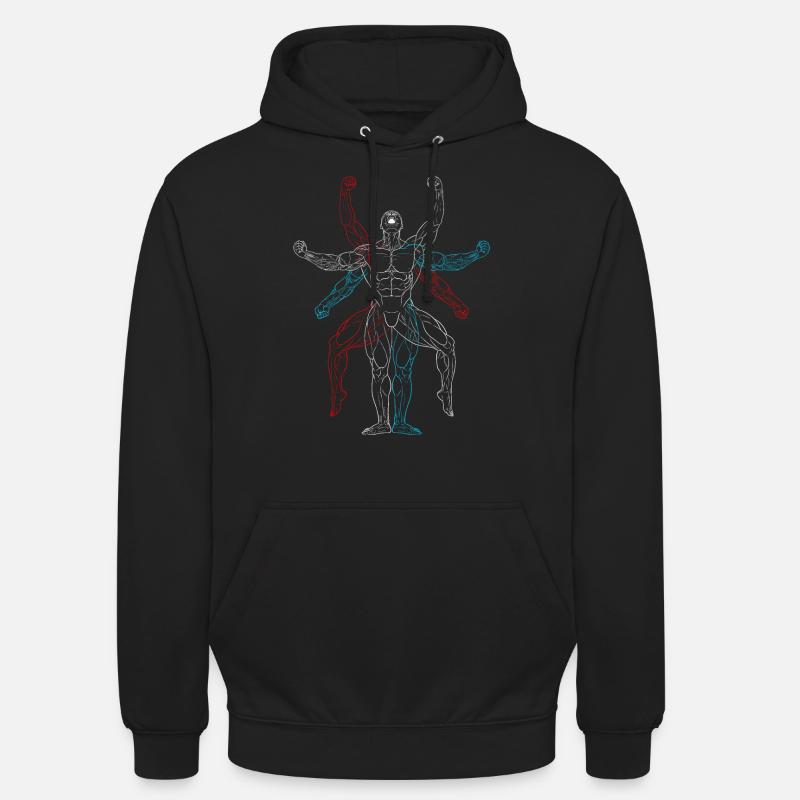 Doskonały trening - Bluza z kapturem typu unisex - czarny