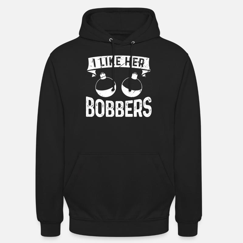 J’aime leurs bobbers - Sweat-shirt à capuche unisexe - noir