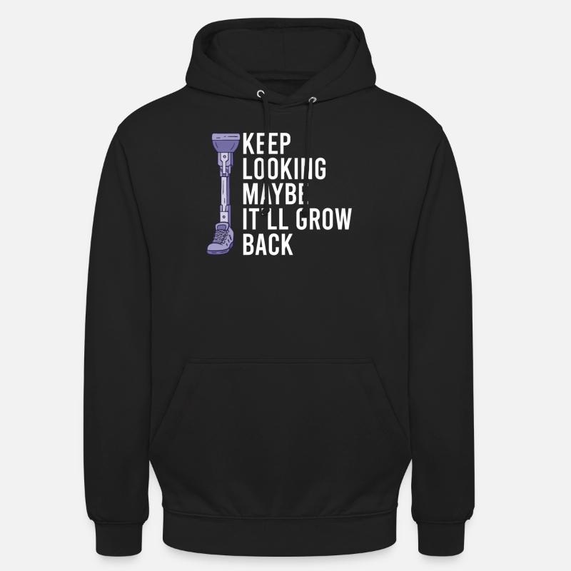 Beinamputierte Amputationsunterstützung - Unisex Hoodie - Schwarz