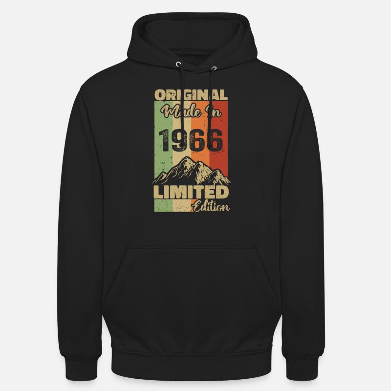 1966 Original - Fabriqué en 1966 - Edition Limitée - Sweat-shirt à capuche unisexe - noir