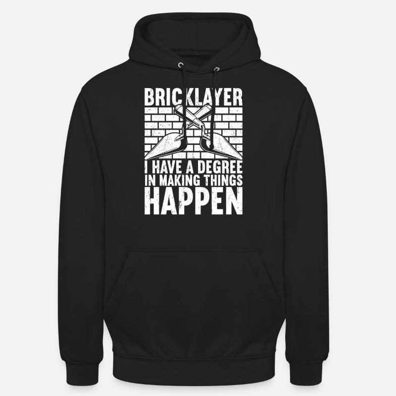 Bricklayer Brick Layer Brickmason Mason - Unisex Hoodie - black