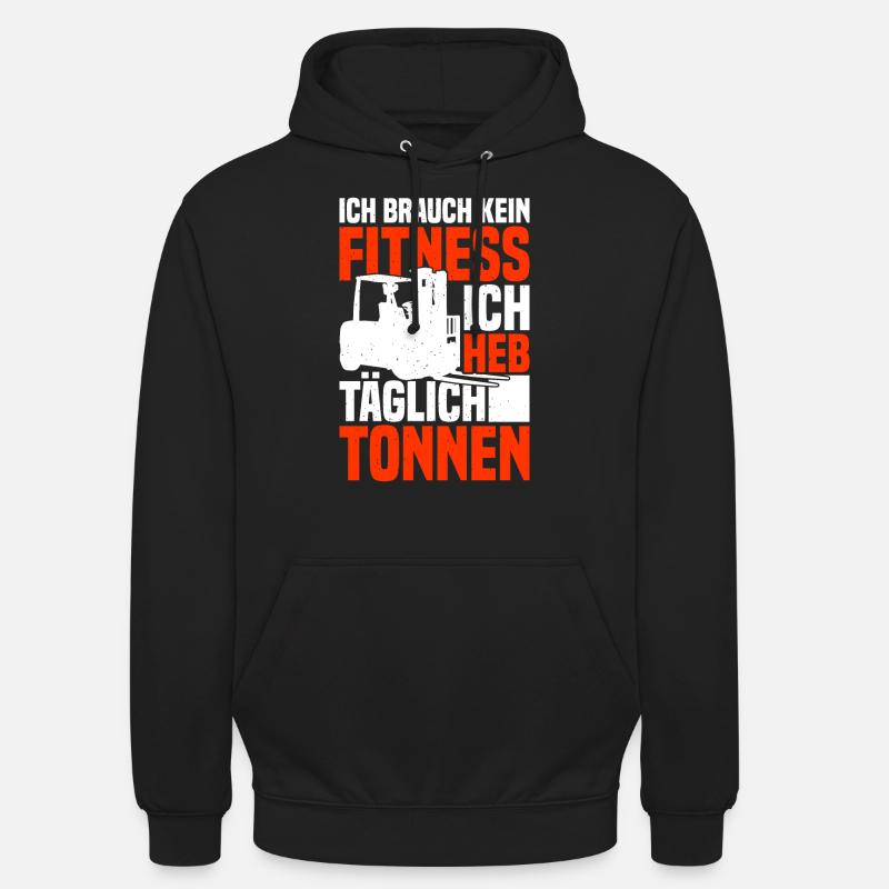 Gabelstaplerfahrer Gabelstapler Staplerfahrer - Unisex Hoodie - Schwarz