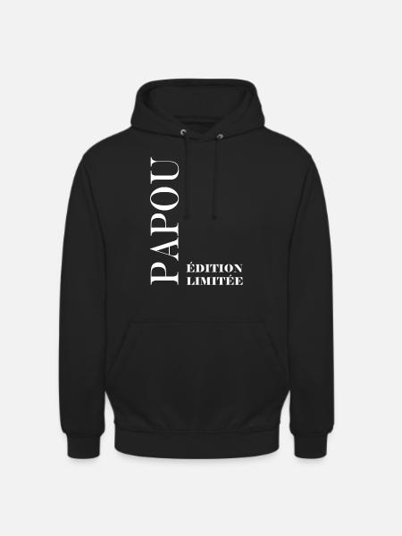 Edition limitée papou - Sweat-shirt à capuche unisexe - noir