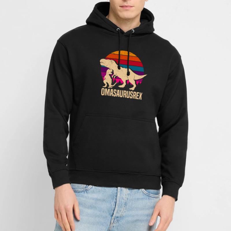 Omasaurus Muttertag Großmutter Dinosaurier Unisex Hoodie
