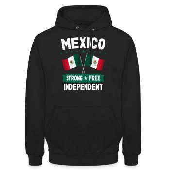 Mexico - Unisex Hoodie - black - Front - Alina (178cm) & Michal (187cm)