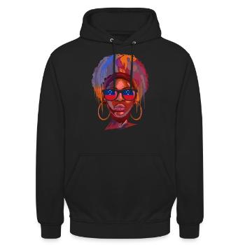 Samoa - Unisex Hoodie - Schwarz - Vorne - Alina (178cm) & Michal (187cm)