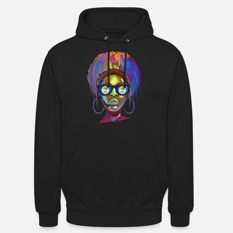 Belize - Sweat-shirt à capuche unisexe - noir