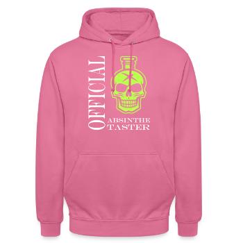 Offizielle Absinth-Verkostung - Unisex Hoodie - Pink - Vorne - Alina (178cm) & Michal (187cm)