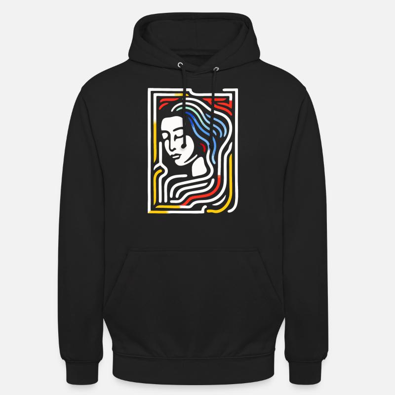 Le beau labyrinthe - Sweat-shirt à capuche unisexe - noir