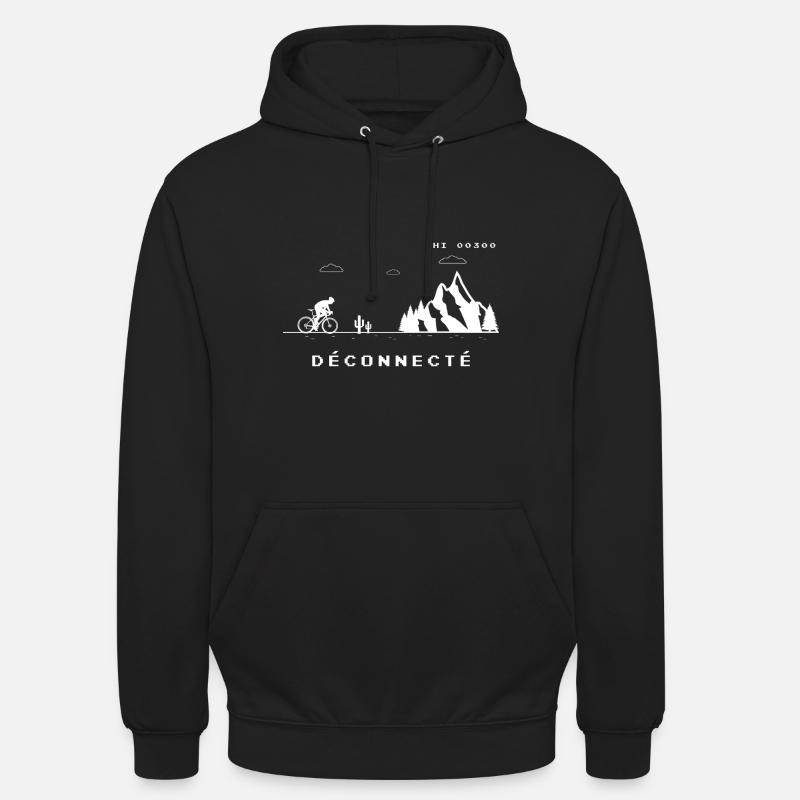 Déconnecter de course - Sweat-shirt à capuche unisexe - noir