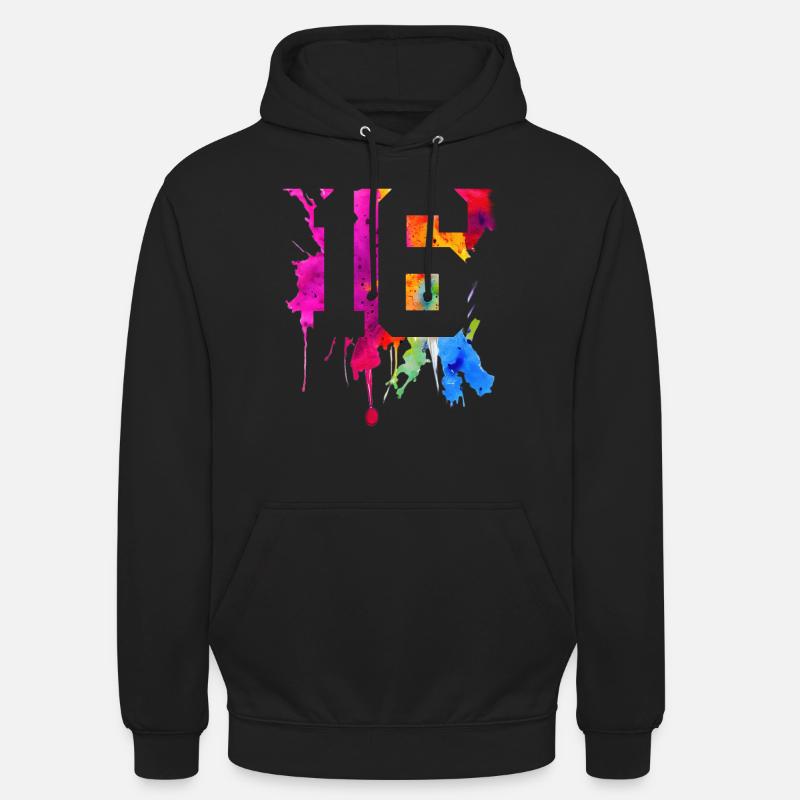 16 ANS 16E ANNIVERSAIRE - Sweat-shirt à capuche unisexe - noir