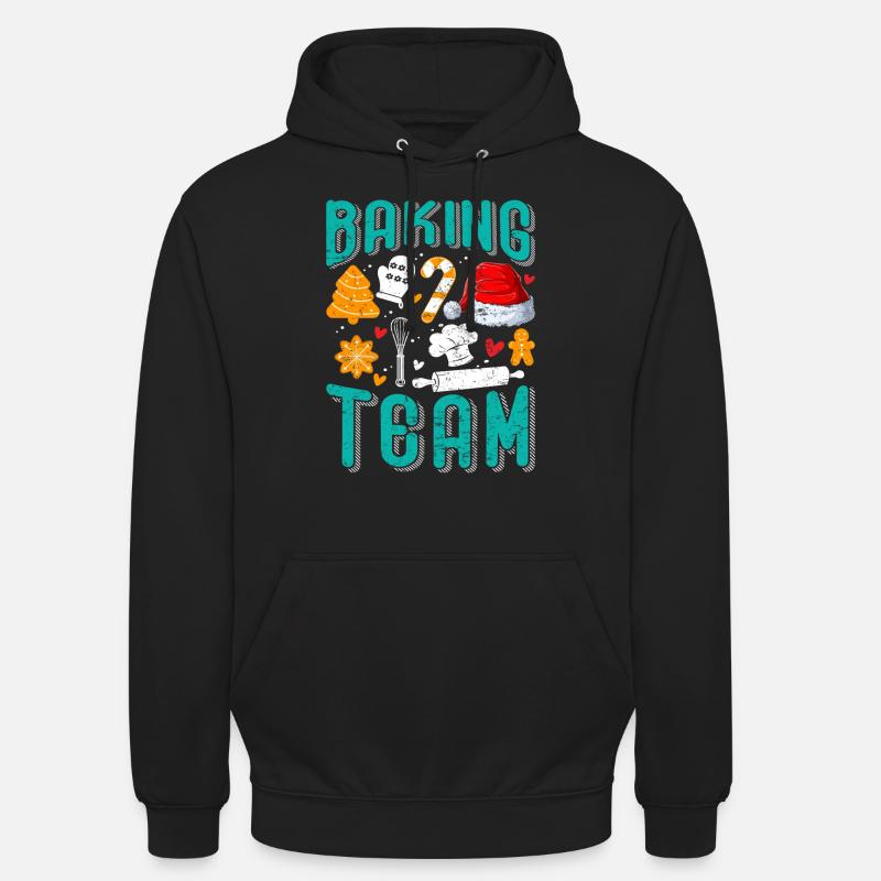 Baking Team Weihnachten Plätzchen Backen - Unisex Hoodie - Schwarz