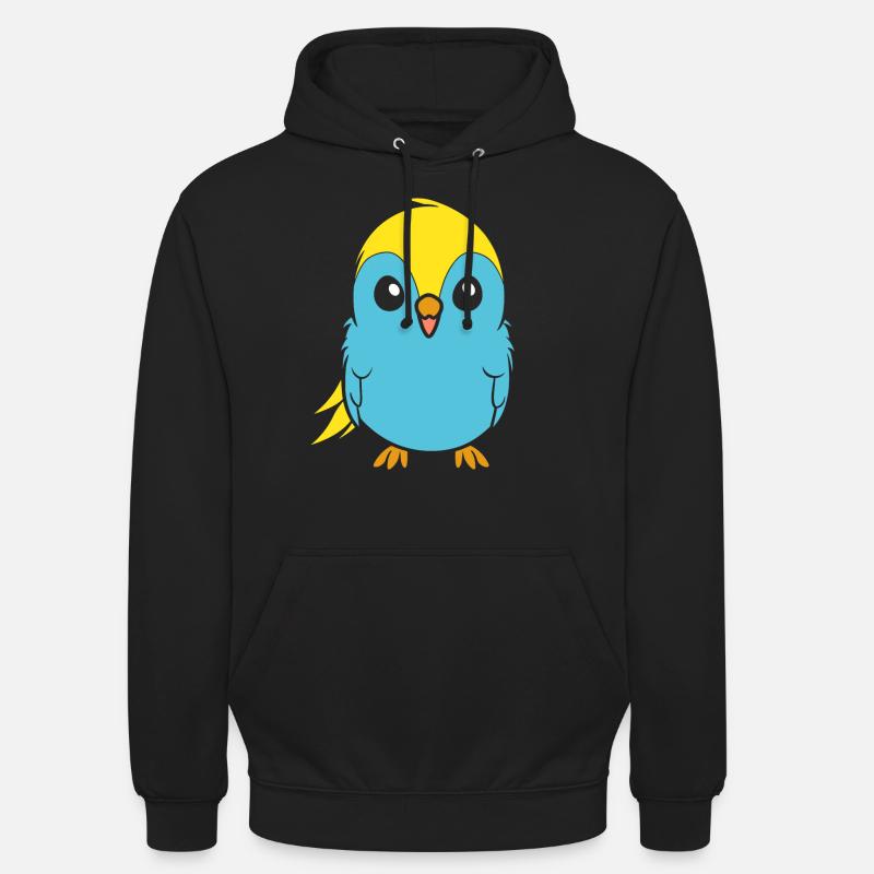 Mignonne petite perruche - Sweat-shirt à capuche unisexe - noir