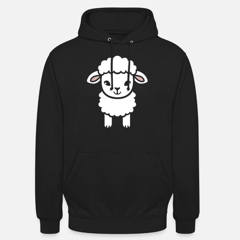 Bébé mouton petit brebis - Sweat-shirt à capuche unisexe - noir