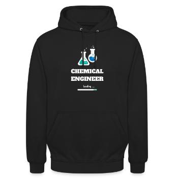 Engineer Chemical - Unisex Hoodie - black - Front - Alina (178cm) & Michal (187cm)