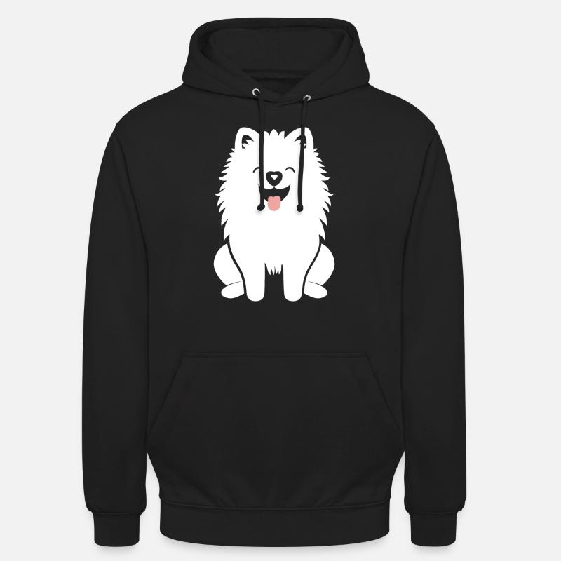 Samoyède - Sweat-shirt à capuche unisexe - noir