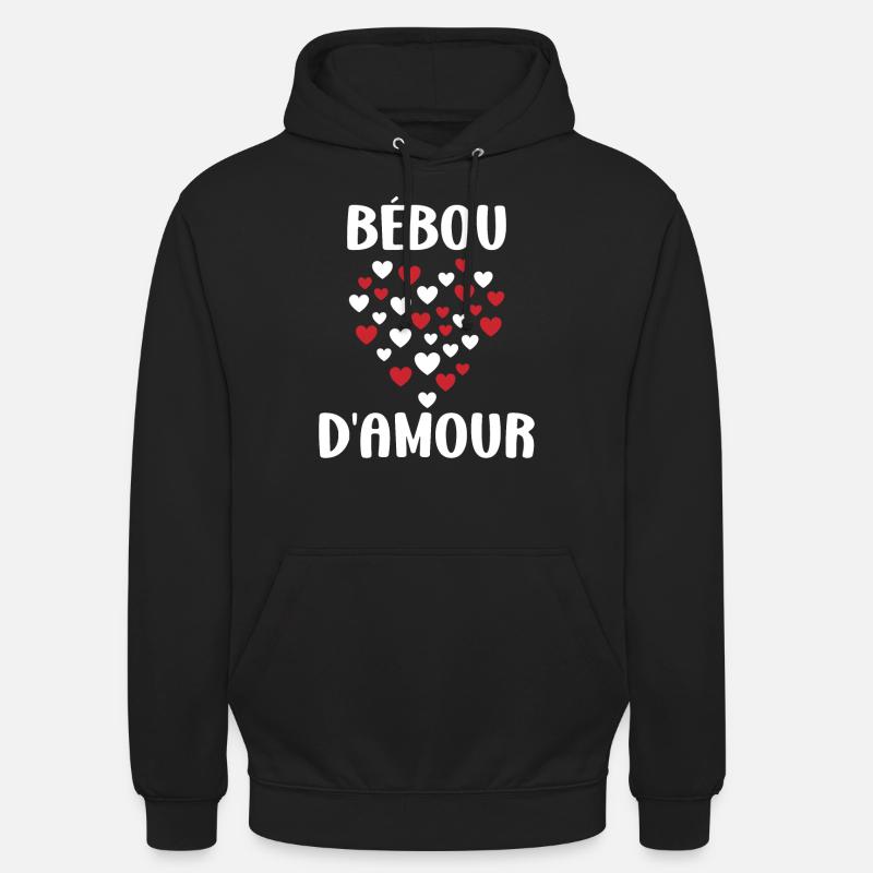 Bébou - Sweat-shirt à capuche unisexe - noir