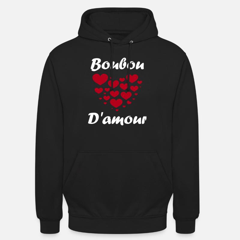 Boubou - Sweat-shirt à capuche unisexe - noir