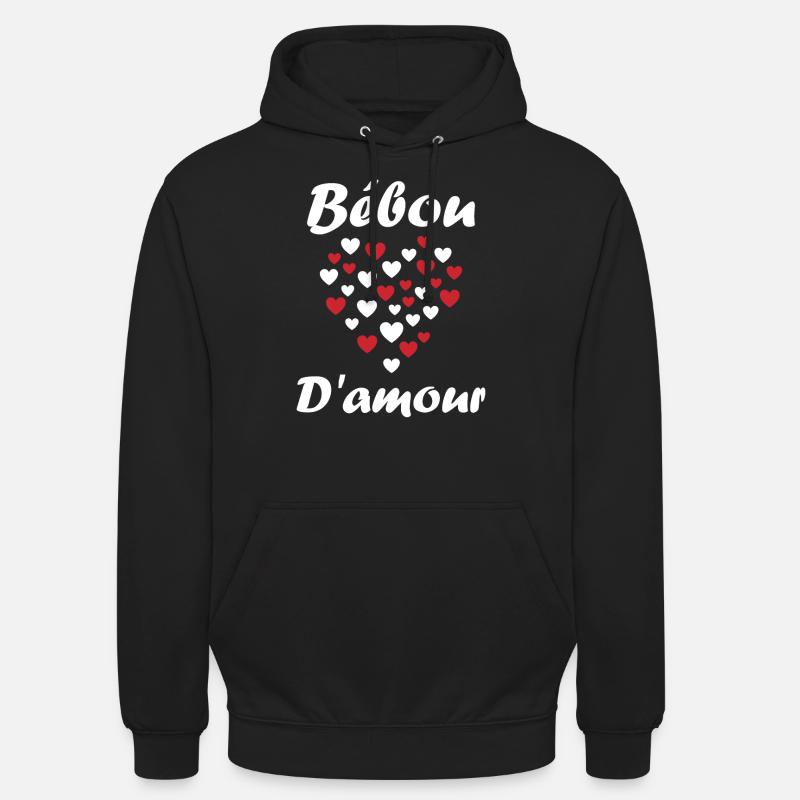 Bébou - Sweat-shirt à capuche unisexe - noir