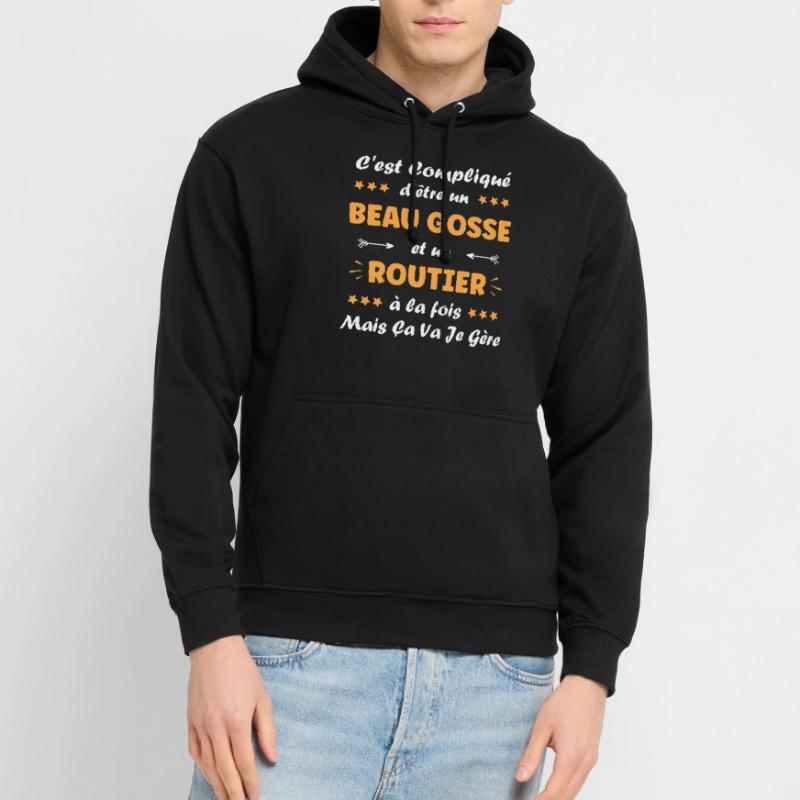 routier Sweat-shirt à capuche unisexe