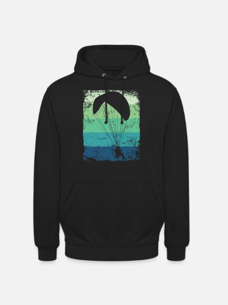 Parapente motorisé Paramoteur paramoteur - Sweat-shirt à capuche unisexe - noir
