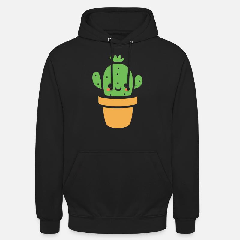 Cactus - Sweat-shirt à capuche unisexe - noir