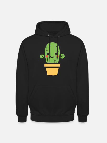 Cactus - Sweat-shirt à capuche unisexe - noir