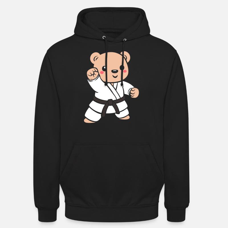 judo - Sweat-shirt à capuche unisexe - noir