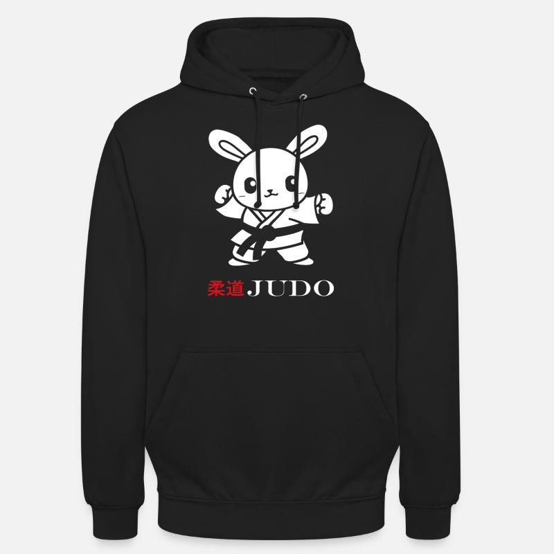 judo - Sweat-shirt à capuche unisexe - noir