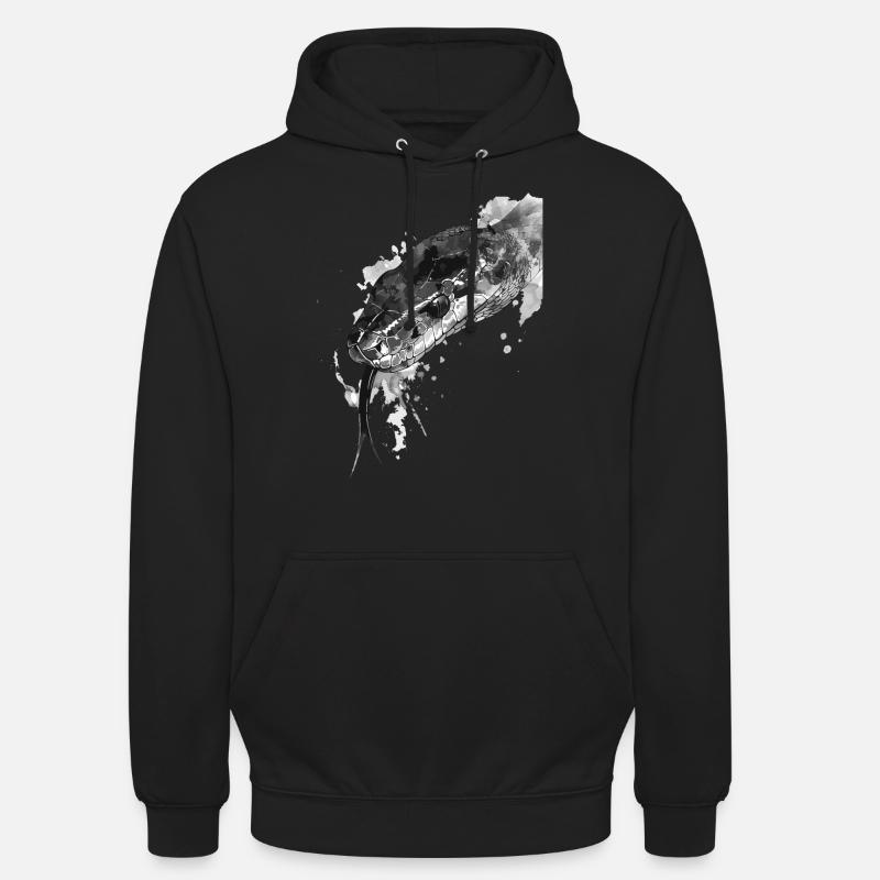 Serpent - Sweat-shirt à capuche unisexe - noir