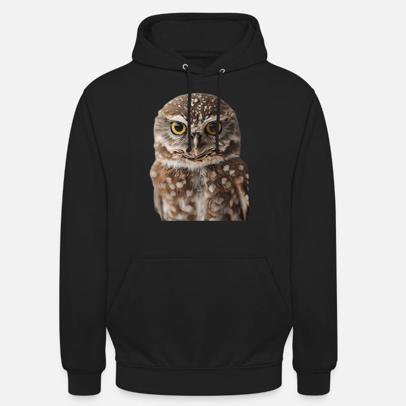 Hibou - Sweat-shirt à capuche unisexe - noir