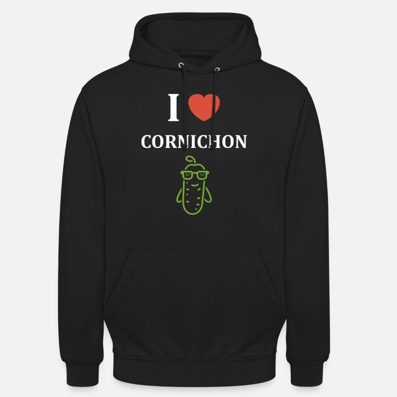 cornichon - Sweat-shirt à capuche unisexe - noir
