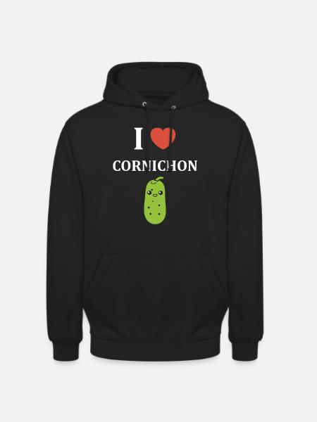 cornichon - Sweat-shirt à capuche unisexe - noir