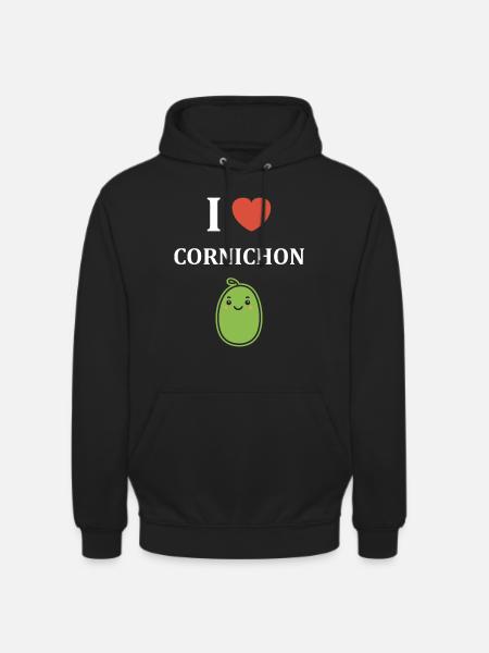 cornichon - Sweat-shirt à capuche unisexe - noir