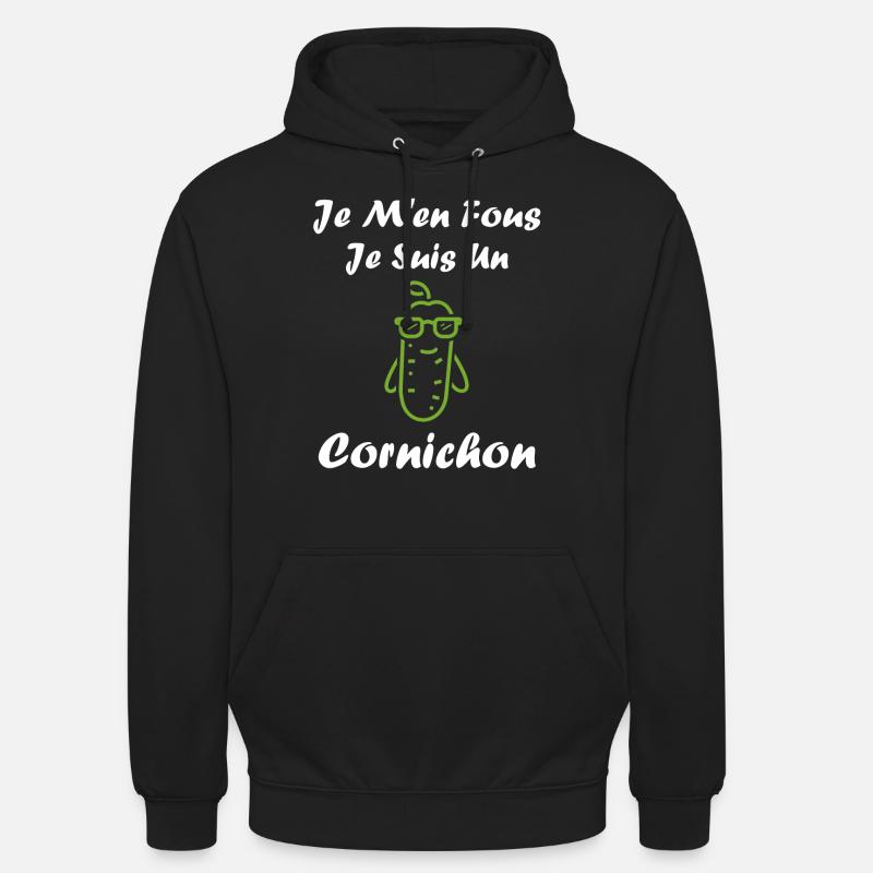 cornichon - Sweat-shirt à capuche unisexe - noir