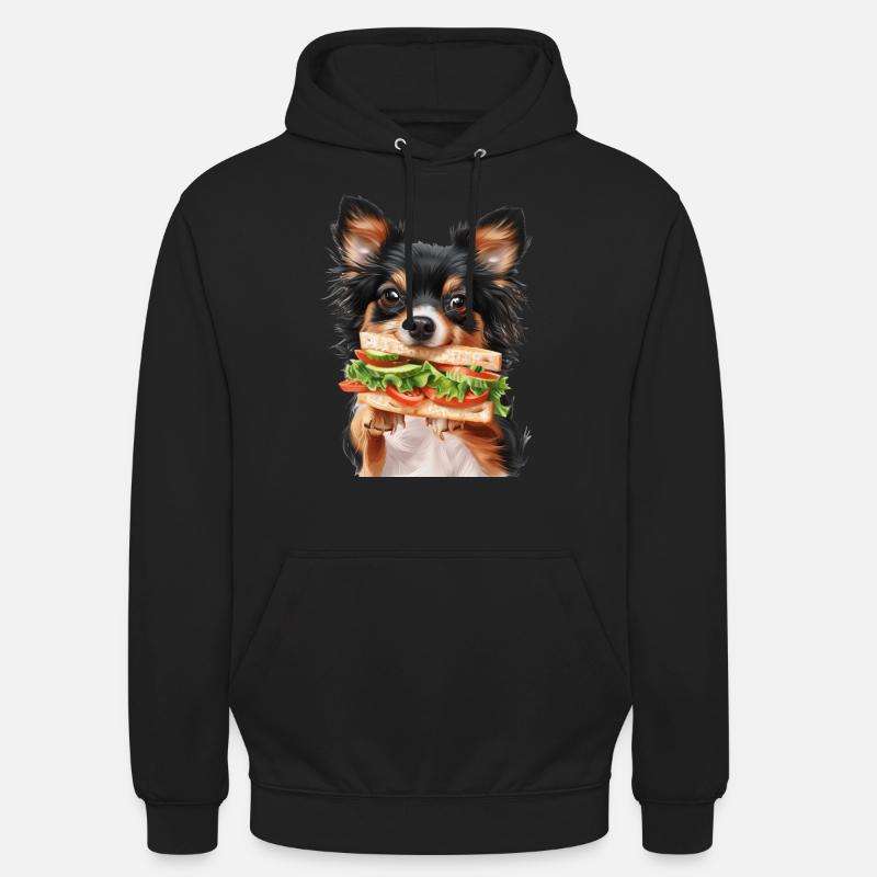 Chien - Sweat-shirt à capuche unisexe - noir