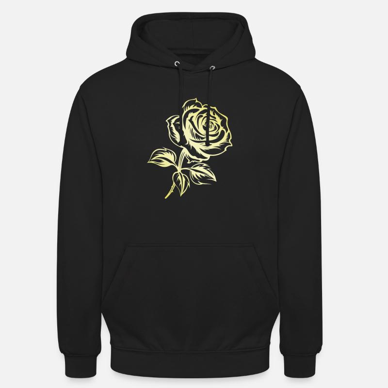 L’amour en or rose - Sweat-shirt à capuche unisexe - noir