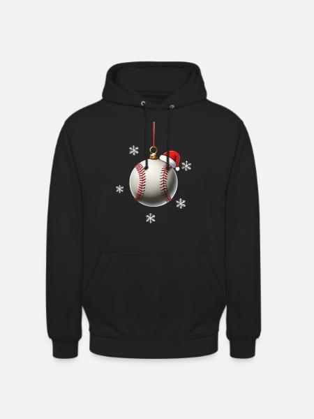 FROHE WEIHNACHTEN BASEBALL - Unisex Hoodie - Schwarz