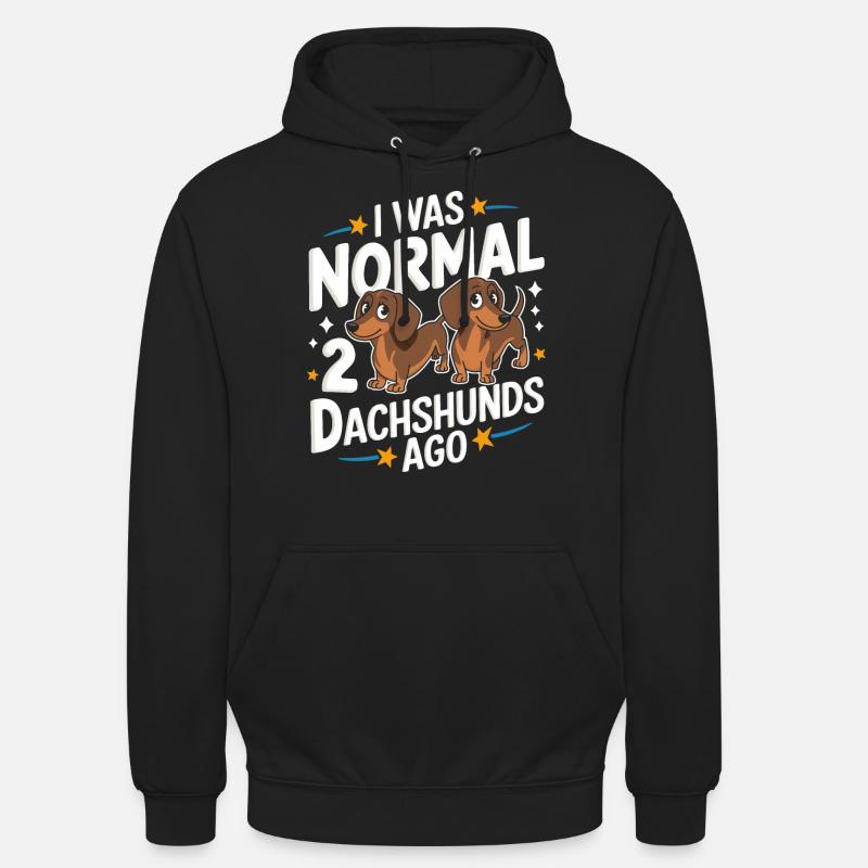 Chien teckel - Sweat-shirt à capuche unisexe - noir
